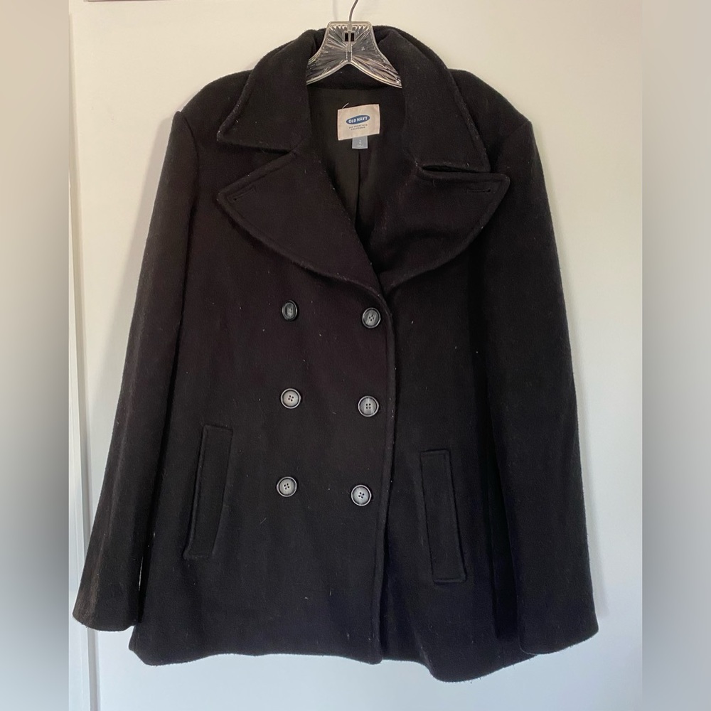 Old Navy Black Peacoat